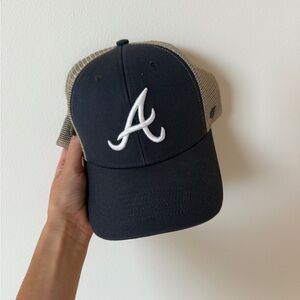 Black and Tan Atlanta Braves Baseball Cap